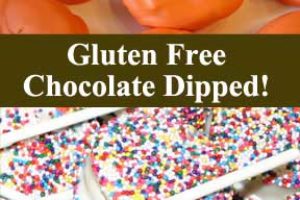 Gluten Free Chocolate Dipped Goodness! Just because all the ingredients are gf doesn't mean it is safe. If anything else has been dipped in that chocolate it has been contaminated.