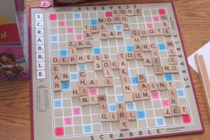 Grammar Used as a Weapon. . . Scrabble is great for helping to build vocabulary and working on spelling. (Extra points if you can use spelling words.)