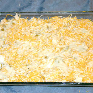 Gluten Free Cream Cheese Enchiladas- Ready to go in oven