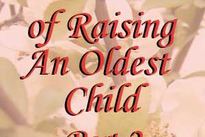 Part 2: Dos and Don’ts of Raising An Oldest Child Continued. . .