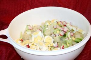 Mom's Best Potato Salad- Add all potato salad ingredients to a big bowl