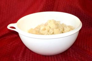 Mom's Best Potato Salad- Chop cooked potatoes