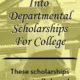 Homeschoolers Should Look Into Departmental Scholarships For College