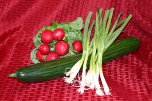 Mom's Best Potato Salad- Chop vegetables