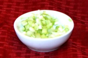 Mom's Best Potato Salad- Chop green onions