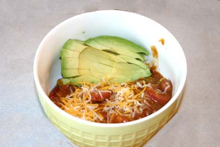 Easy Gluten Free Lunch- Bowl of Chili Dogs