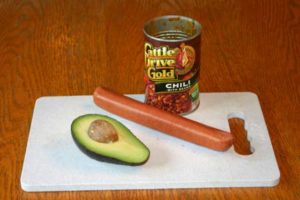 Easy Gluten Free Lunch- Bowl of Chili Dogs
