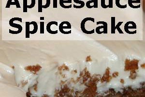 Gluten Free Applesauce Spice Cake