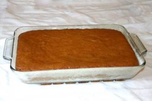 Gluten Free Applesauce Cake- baked