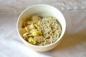 Gluten Free Mexican Ramen- Add all ingredients into one bowl.