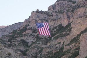 Patriotic Event- largest U.S. Flag flown