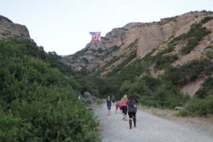 Patriotic Event- largest U.S. Flag flown