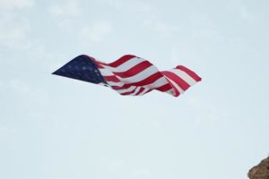 Patriotic Event- largest U.S. Flag flown