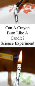 Can A Crayon Burn Like A Candle? Homeschool Science Experiment