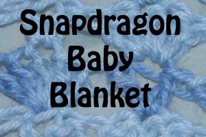 Snapdragon Stitch- Crochet Baby Blanket