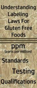 Understanding gluten free labeling laws. Do you know what PPM means?