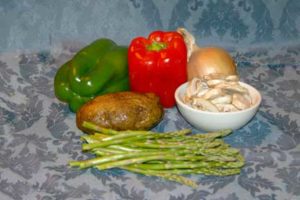 Asparagus, Peppers, and Potatoes gluten free breakfast