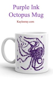 Purple Ink Octopus Mug