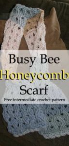 Busy Bee Honeycomb Scarf- Free Intermediate Crochet Pattern