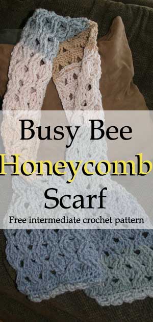 honeycomb scarf crochet pattern
