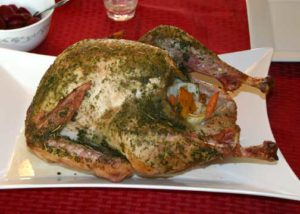 Moist Gluten Free Turkey ready to carve