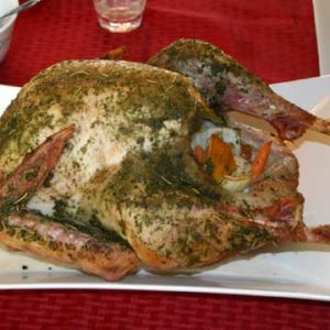 Moist Gluten Free Turkey ready to carve