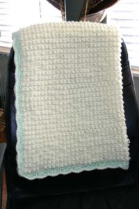 Ray of Sunshine- Crochet baby blanket, change of color in the blanket