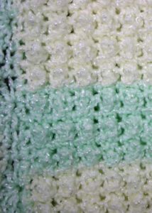 Ray of Sunshine- Crochet baby blanket, change of color in the blanket