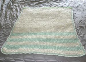 Ray of Sunshine- Crochet baby blanket- alternating rows