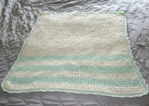 Ray of Sunshine- Crochet baby blanket, change of color in the blanket