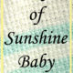 Ray of Sunshine Baby Blanket- crochet