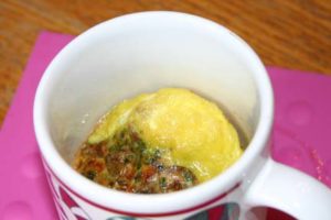 Mug omelet in airfryer