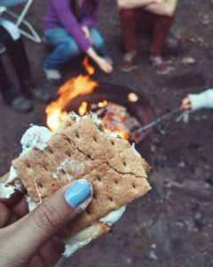 Gluten free S'mores at Girls camp