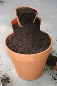 Hillside Fairy Garden- Add the smaller pot