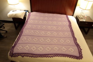 Lacey Purple Cassey- Crochet Afghan