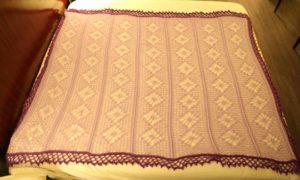 Lacey Purple cassey with border