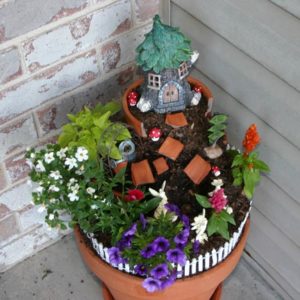 Hillside Fairy Garden- top view