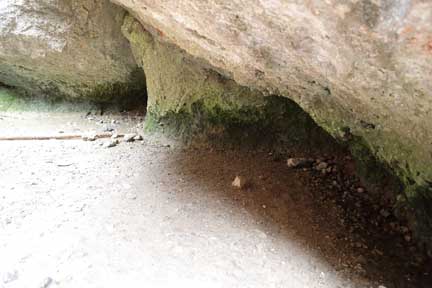 Shallow caves at the Grotto- Payson Utah