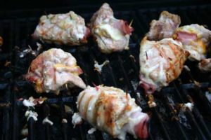 Grilled Chicken Cordon Bleu- Gluten Free- messy