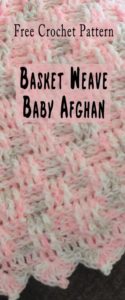 Basket Weave Baby Afghan- free crochet pattern