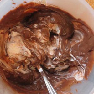 Chocolate Dirt Pie- Stir in Cool Whip
