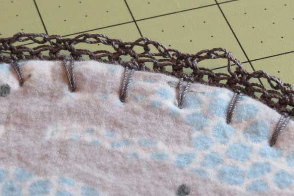 Curly Edging- crochet for burp cloths and/or blanket