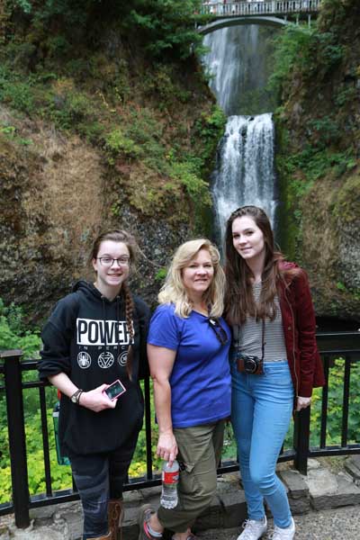 At Multnomah Falls