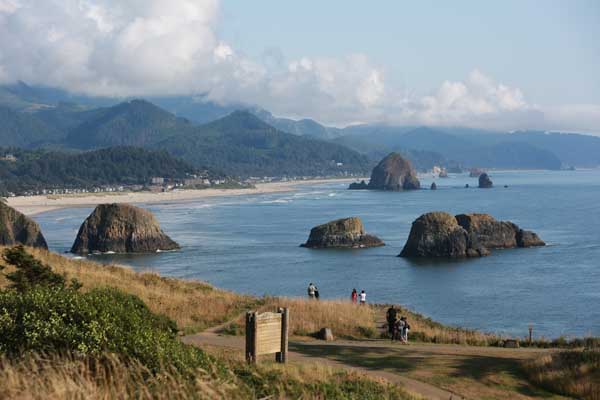 Haystack Rock from Ecola State Park
