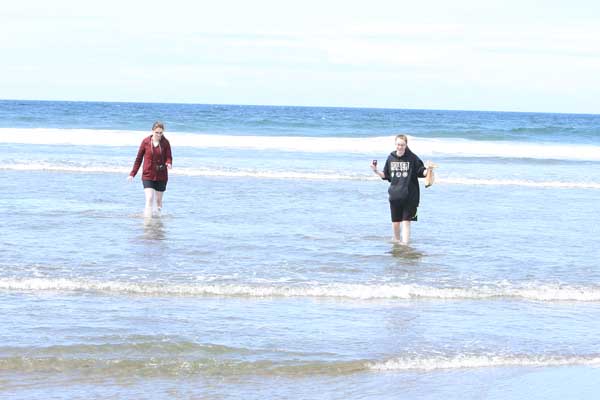 Gearhart Beach had a lot of wind and choppy waves