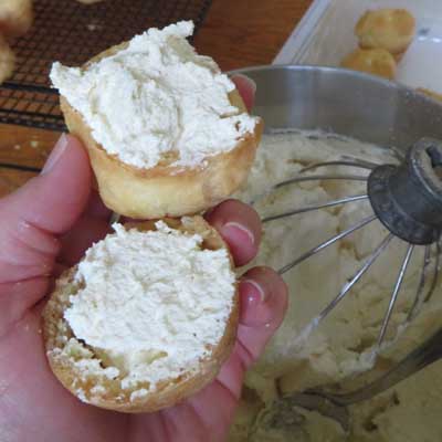 Cream Puffs for a crowd- fill with cream