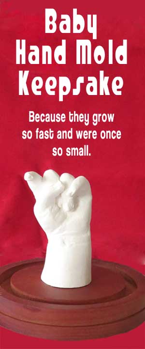 Baby hand mold keepsake- they grow too fast and you want to remember