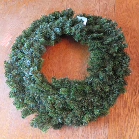 Evergreen wreath for making a Christmas Lantern Wreath