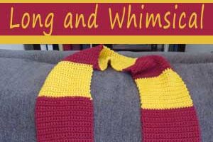 Harry Potter first year scarf free crochet pattern